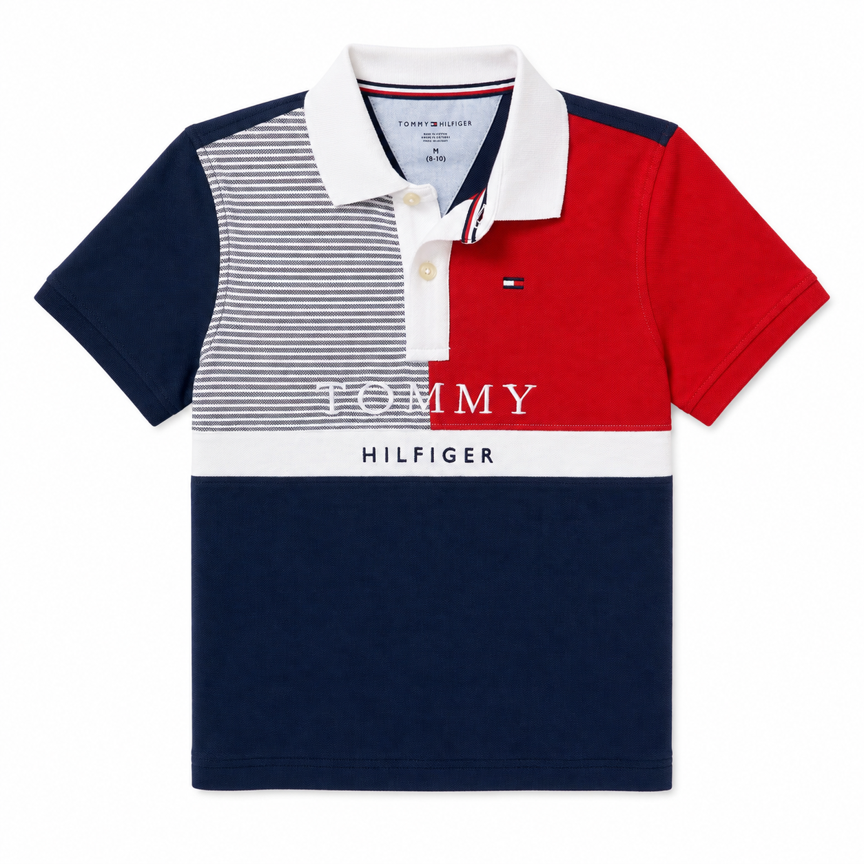 Tommy Hilfiger Boys Navy Colour Pique Polo Shirt