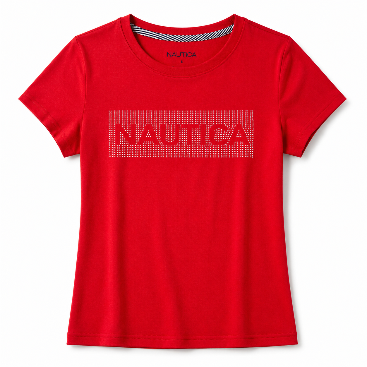 Nautica Rhinestone Logo Graphic T-Shirt