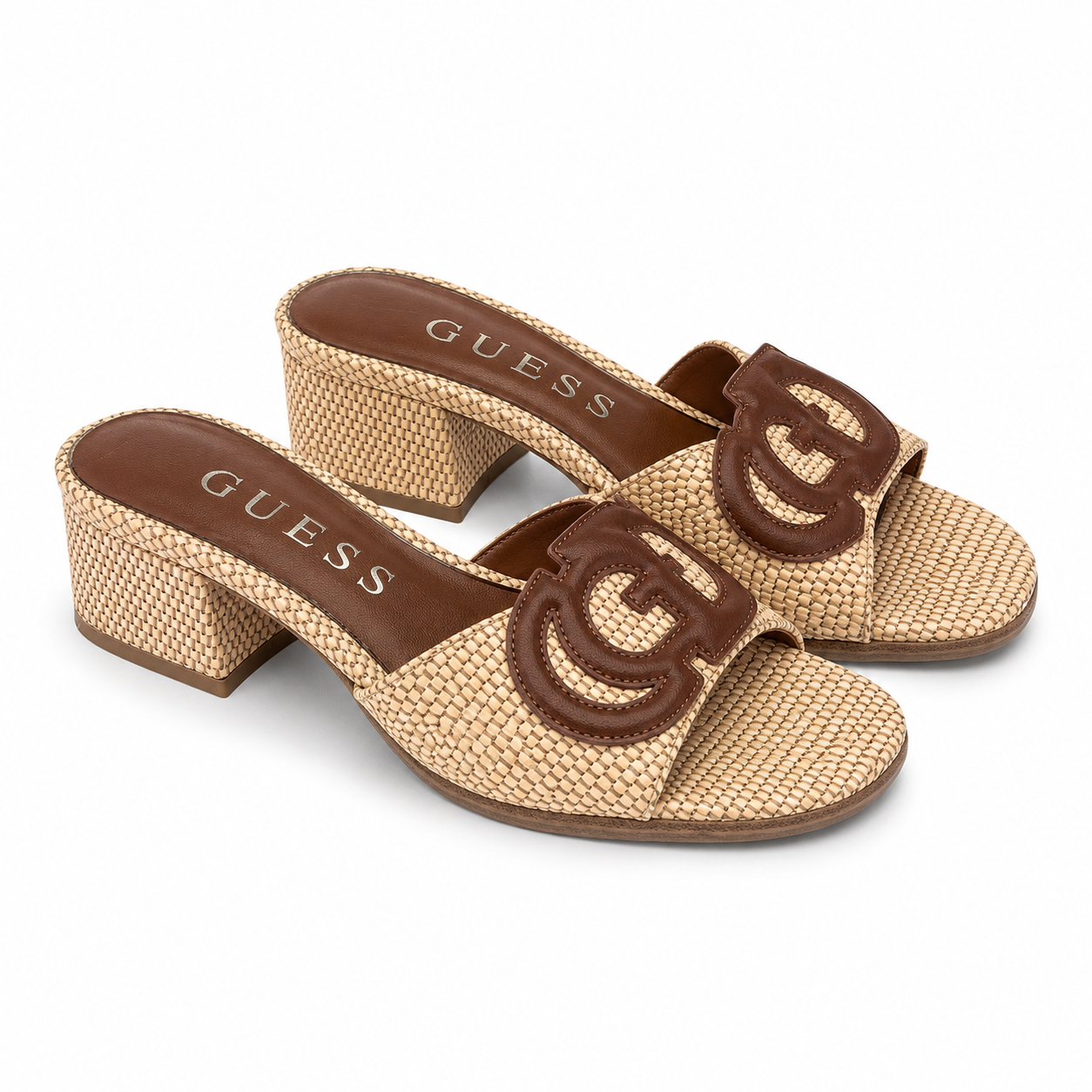 Guess Slip-on block heeled sandals Cerrina