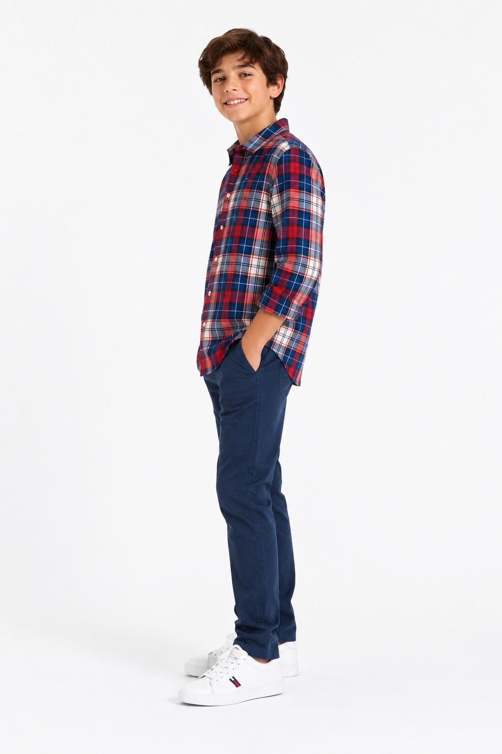 Tommy Hilfiger plaid shirt for kids
