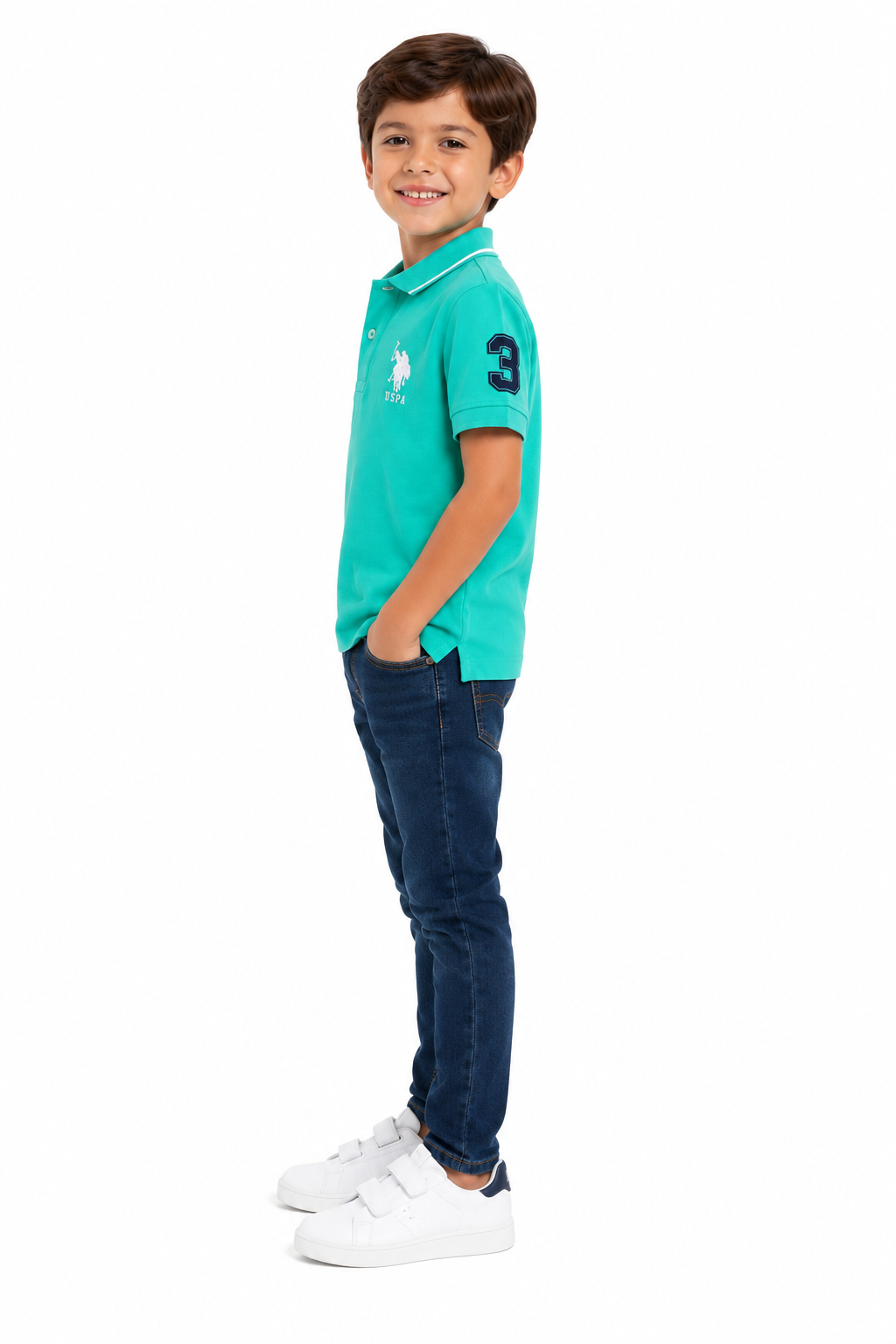 U.S. POLO ASSN- Boys Piqué Polo Shirt