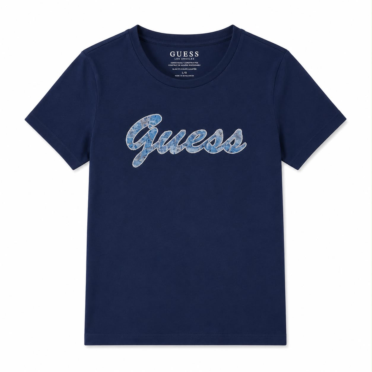 Guess Rhinestone Logo Henley t-shirt Women’s