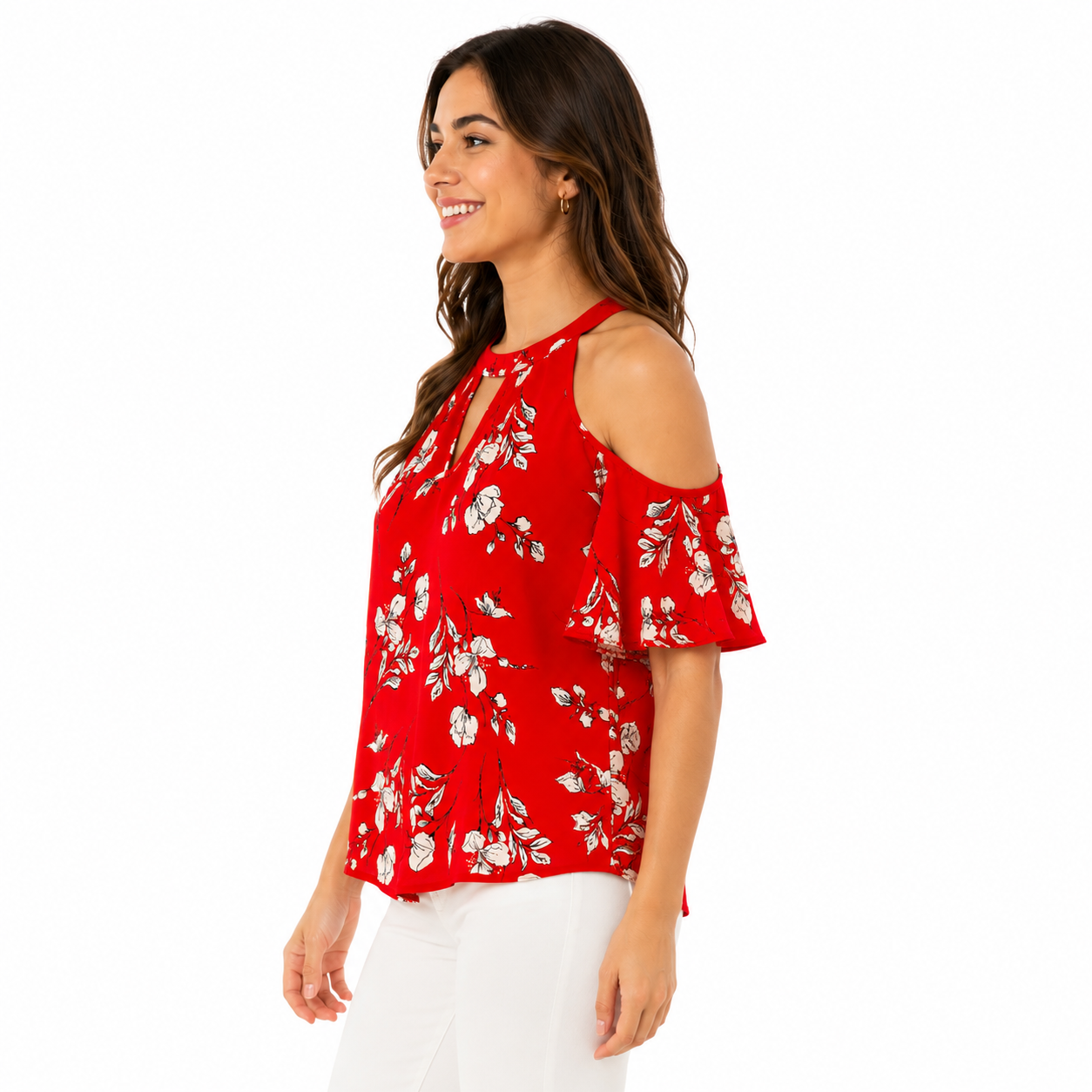 Sienna Sky red floral print blouse Women’s