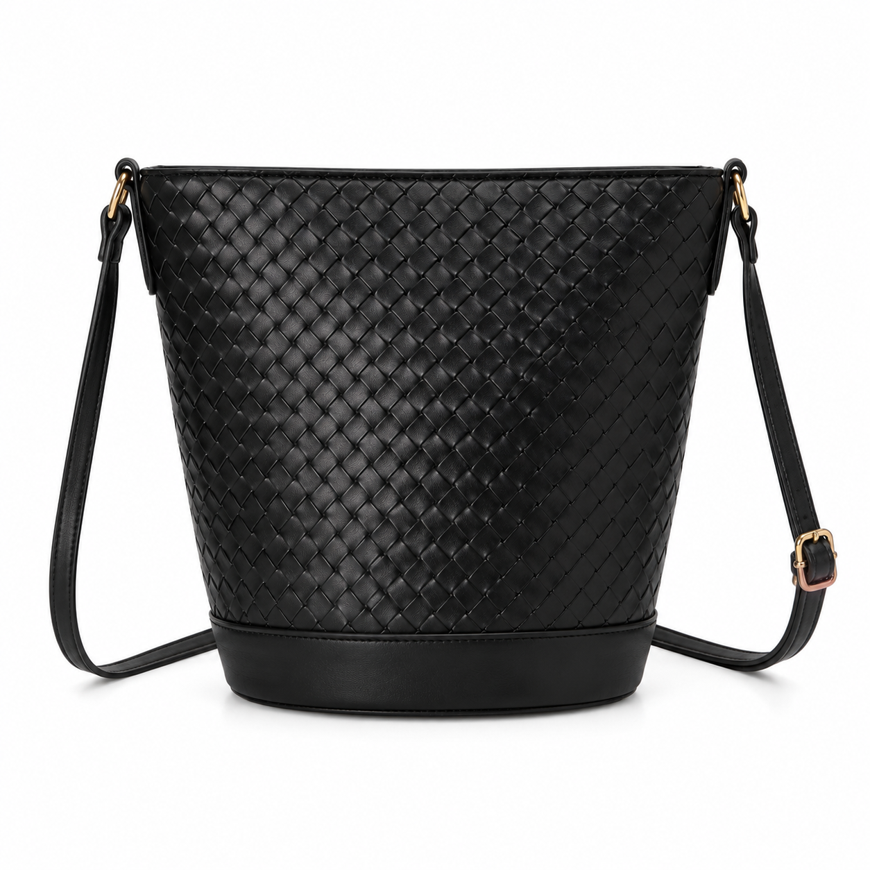 U.S. Polo Assn. woven crossbody bucket bag