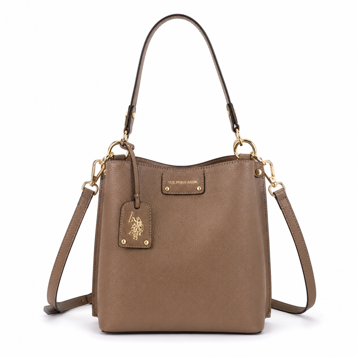 Us Polo Assn Brown bucket bag