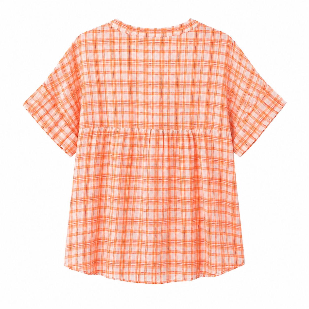 Tommy Hilfiger Short Sleeve Plaid Popover