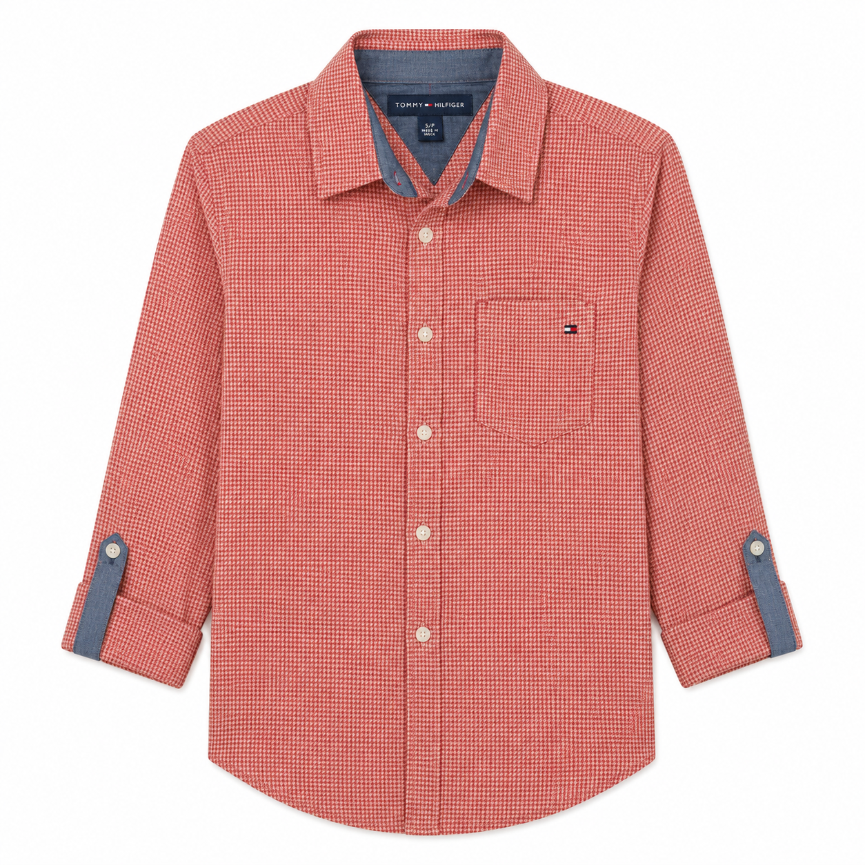 Tommy Hilfiger Button-Down Roll-Tab Sleeve Shirt