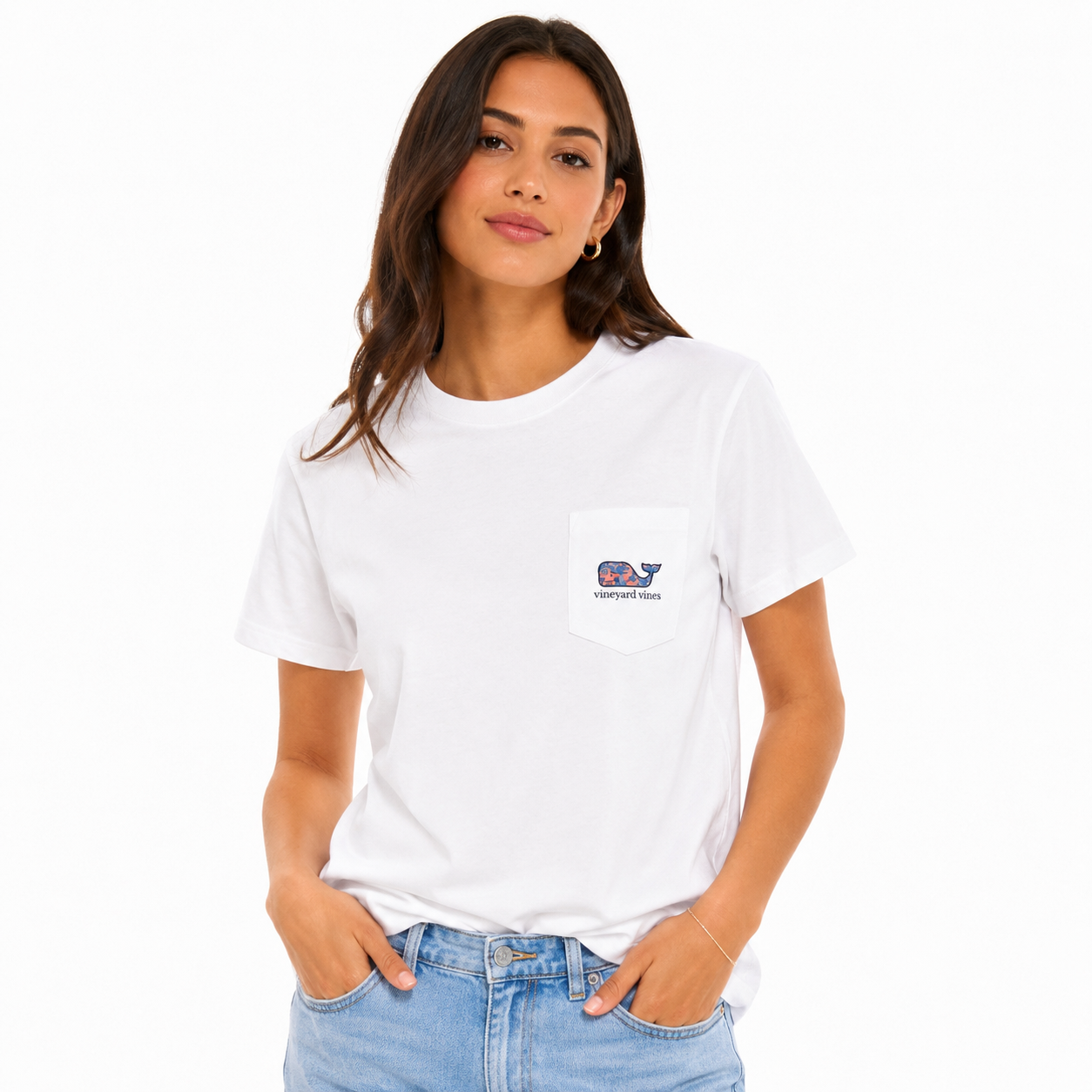 Vineyard Vines Kids SS white Cap T-Shirt