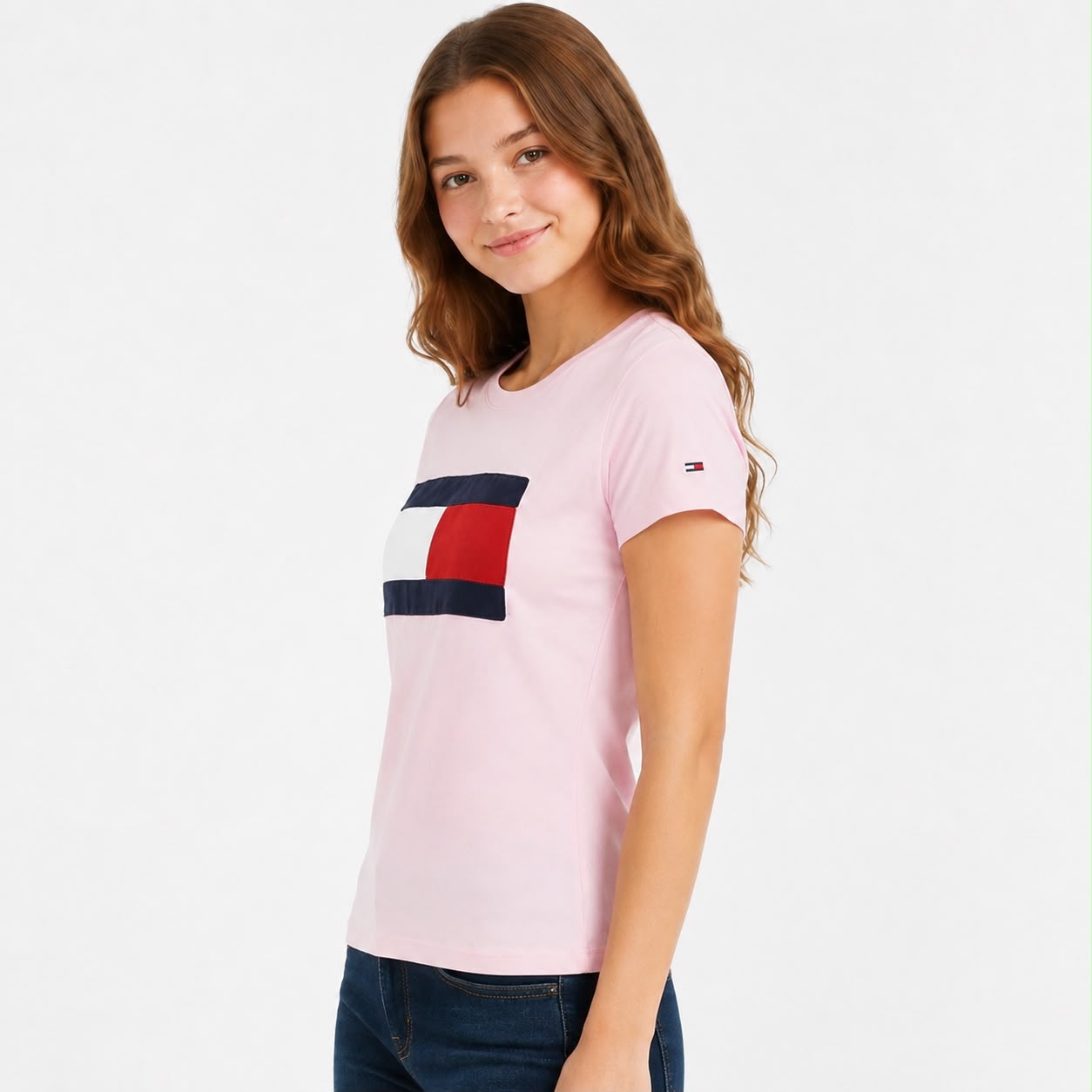 Tommy Hilfiger girls' pink t-shirt