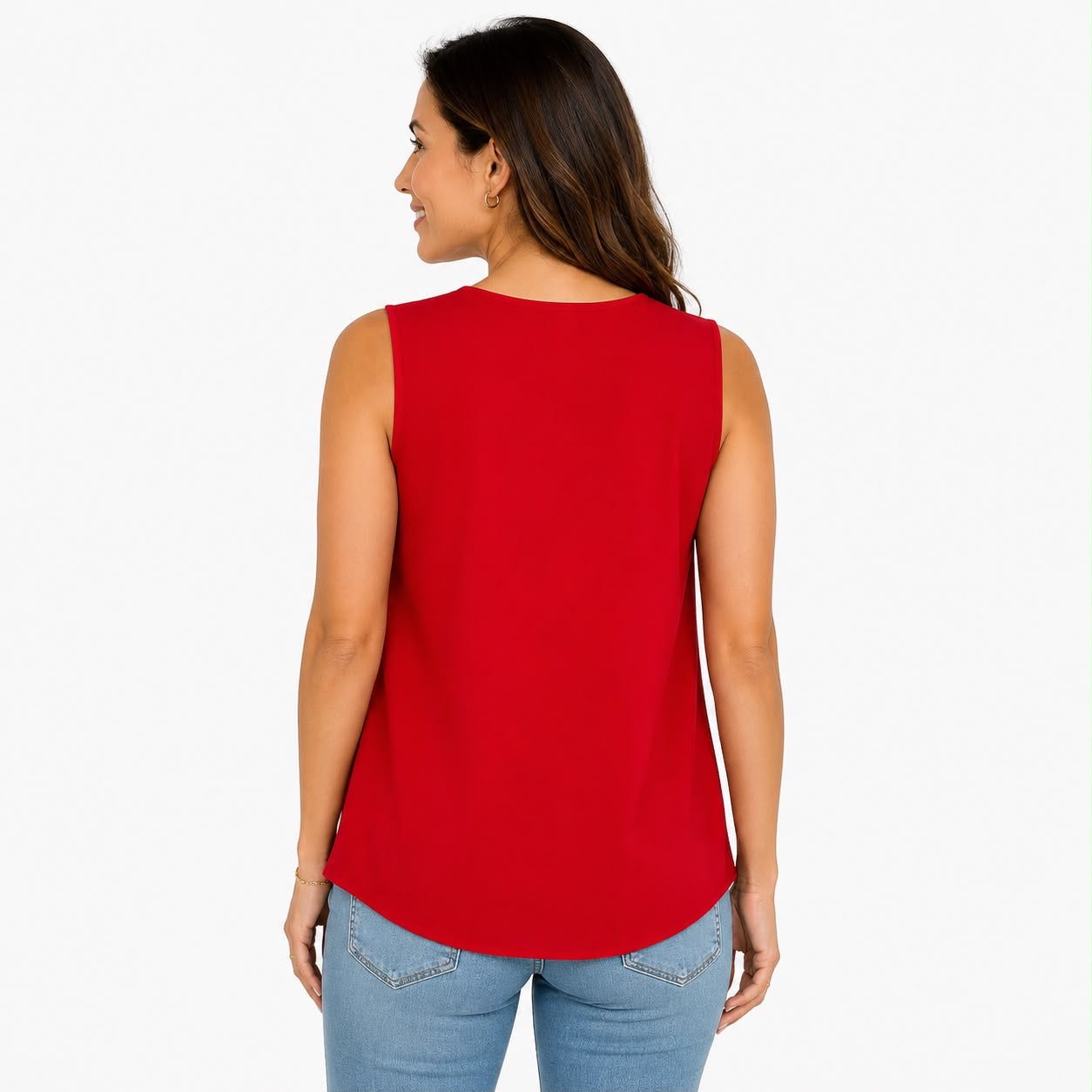 Calvin Klein red sleeveless blouse Women’s