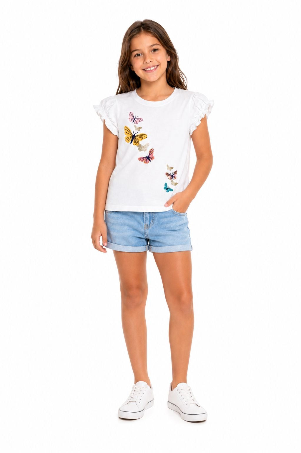 Carter's white t-shirt for girls