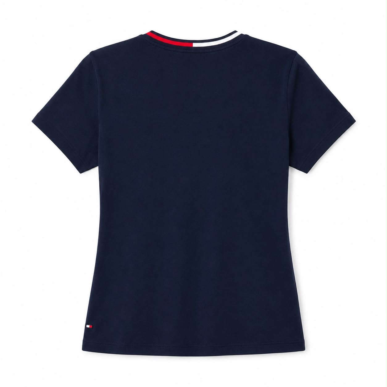 Tommy Hilfiger navy blue blouse stands out for its V-neck