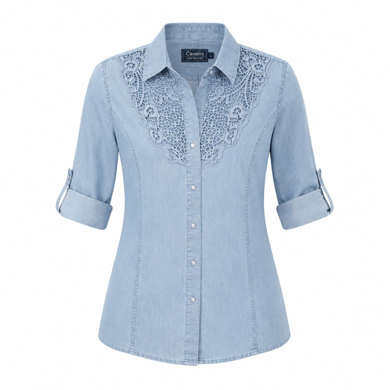 CAVALINI-Women's denim shirt