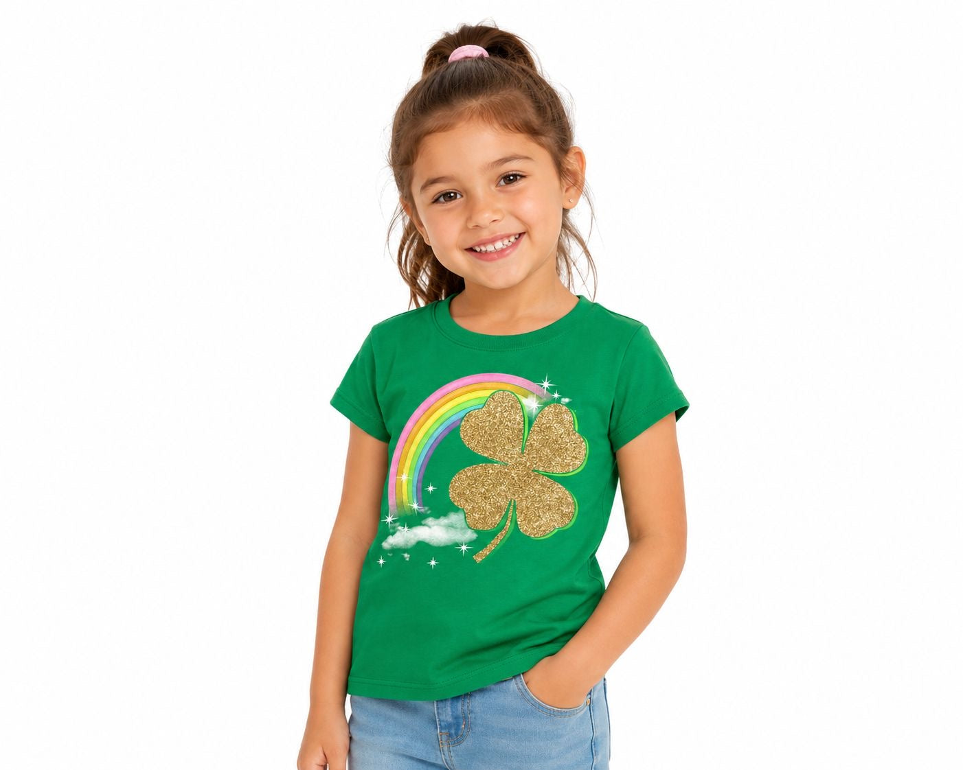 The Children's Place green short-sleeved t-shirt