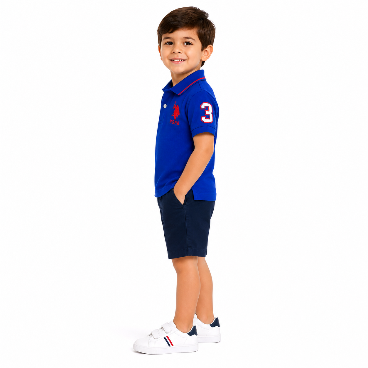 U.S. POLO ASSN- Boys Piqué Polo Shirt