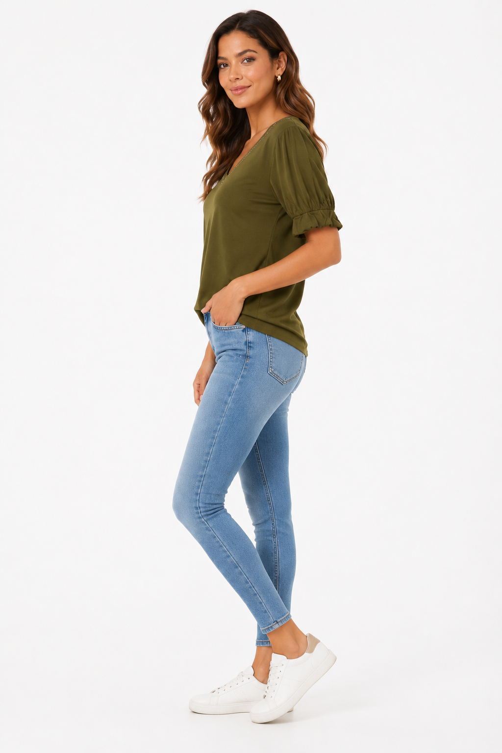 DKNY-V-neck blouse from the DKNY brand