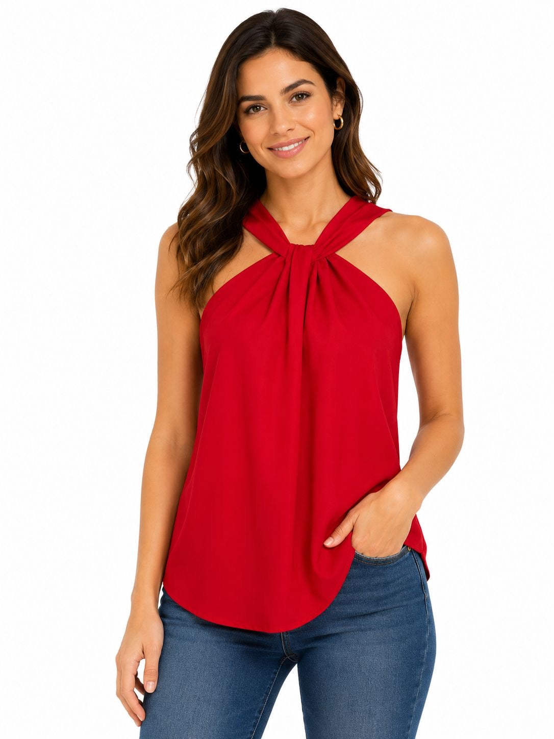 Pleione Sleeveless Halter Top