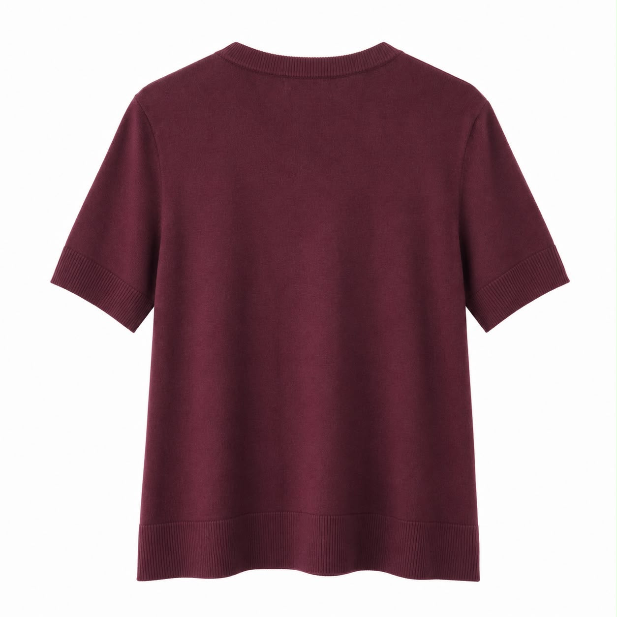 Cable & Gauge Short-sleeved fine knit sweater Women’s