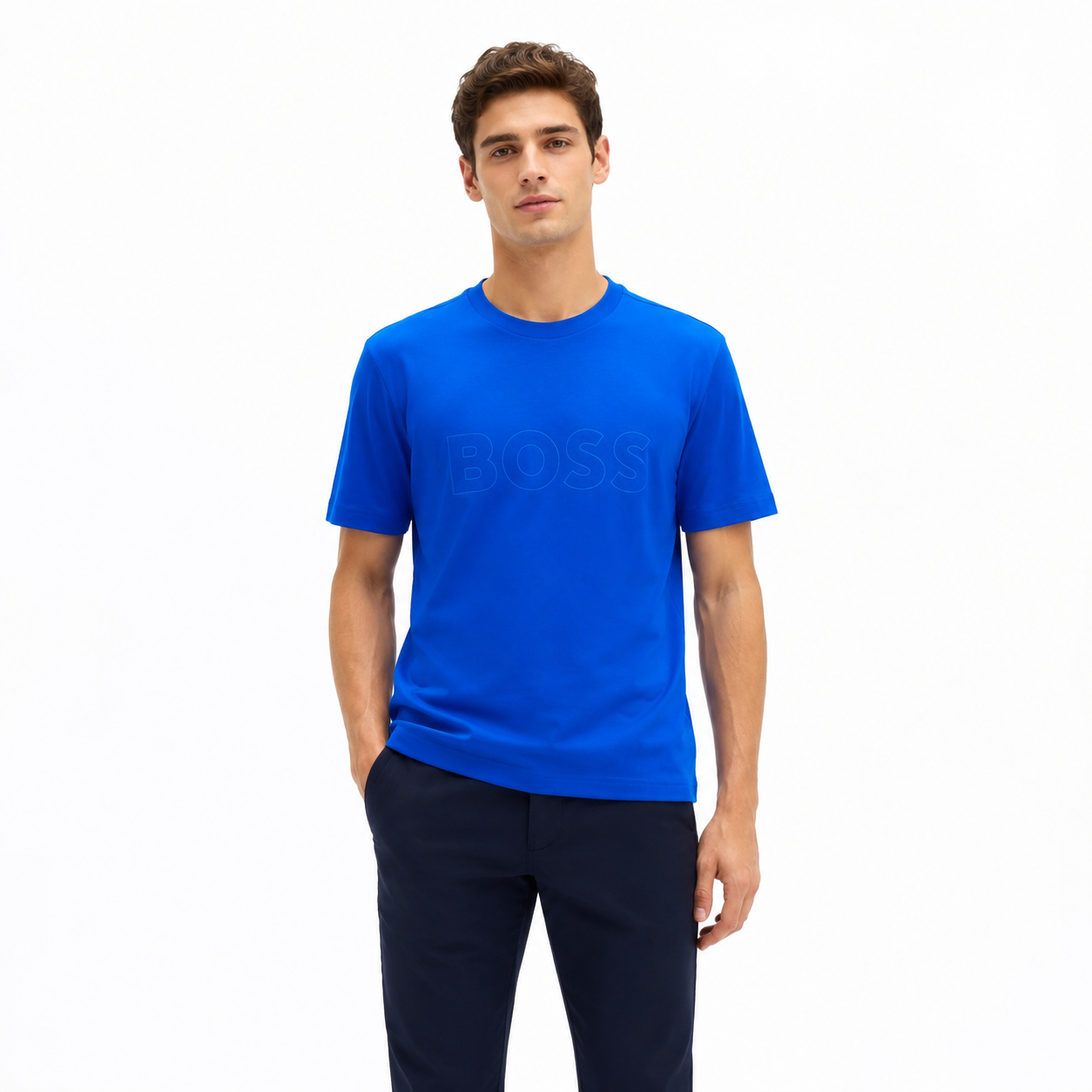 HUGO BOSS-BOSS men's round neck t-shirt