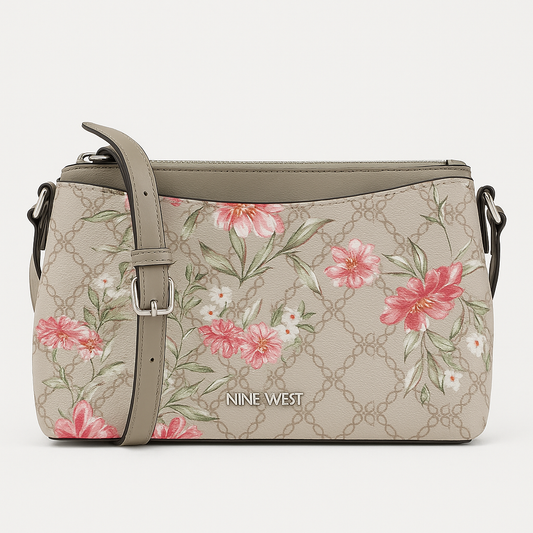 Nine West Calandra Mini Dome Crossbody Begonia Floral