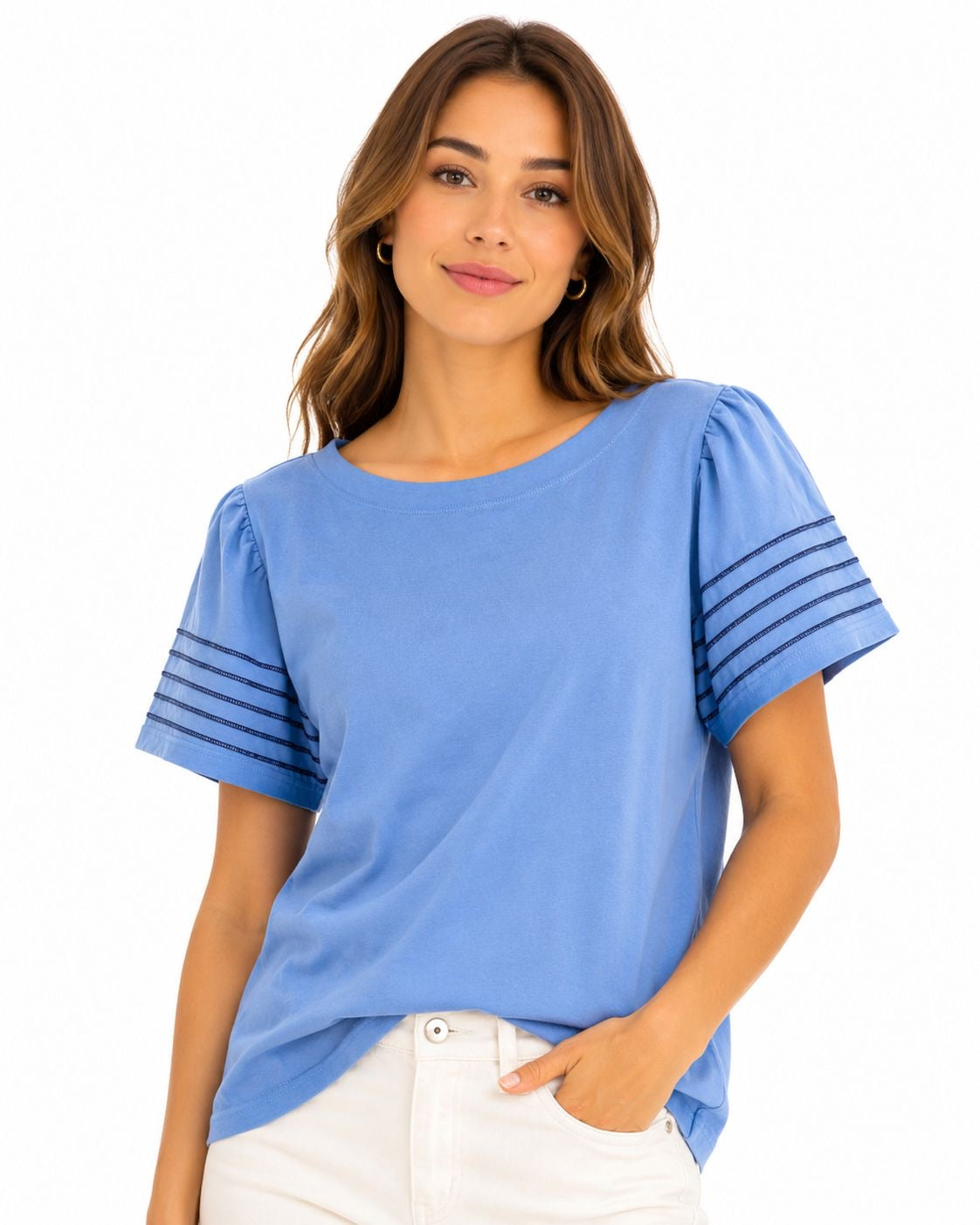JONE NEW YORK-Casual sky blue blouse from the Jones New York brand