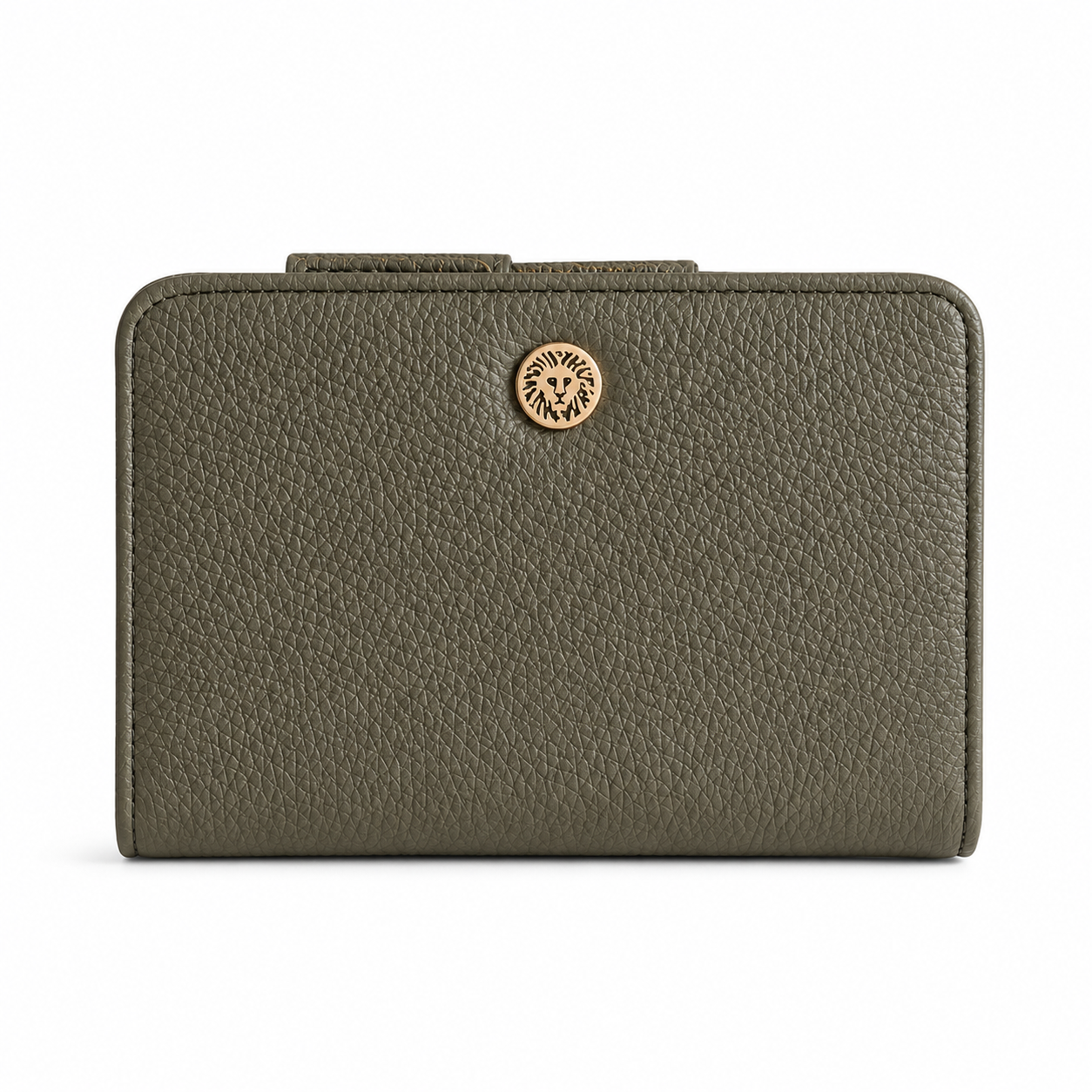 Anne Klein Dark Olive Logo Detail Bi-Fold Wallet