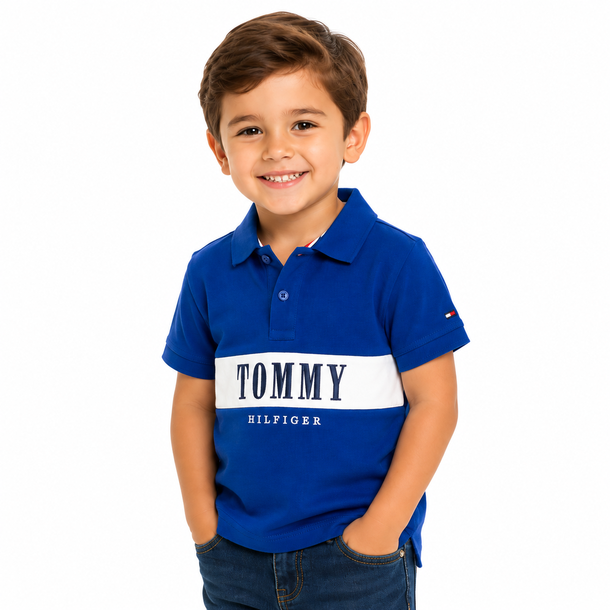 Tommy Hilfiger-Logo Polo Shirt in Cotton