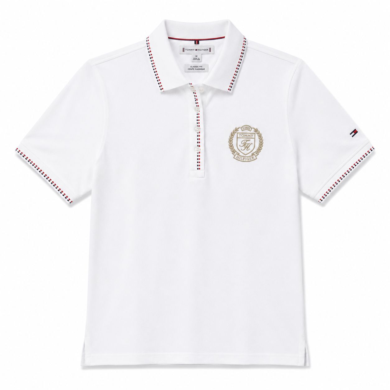 Tommy Hilfiger-Slim Fit Tipped Half-Sleeve Stretch Polo