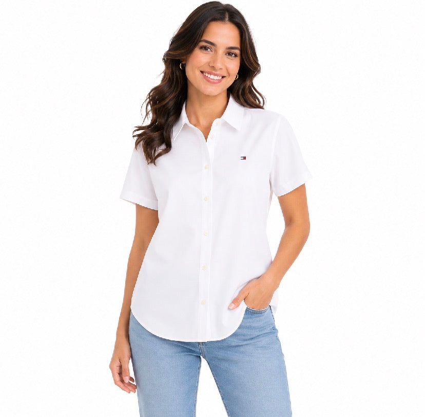 Tommy Hilfiger-Short-Sleeve Oxford Shirt