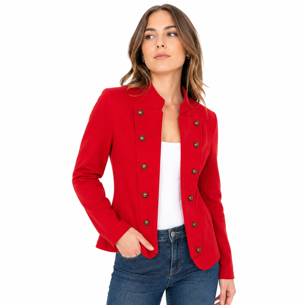 Tommy Hilfiger Women's Military Band Jacket