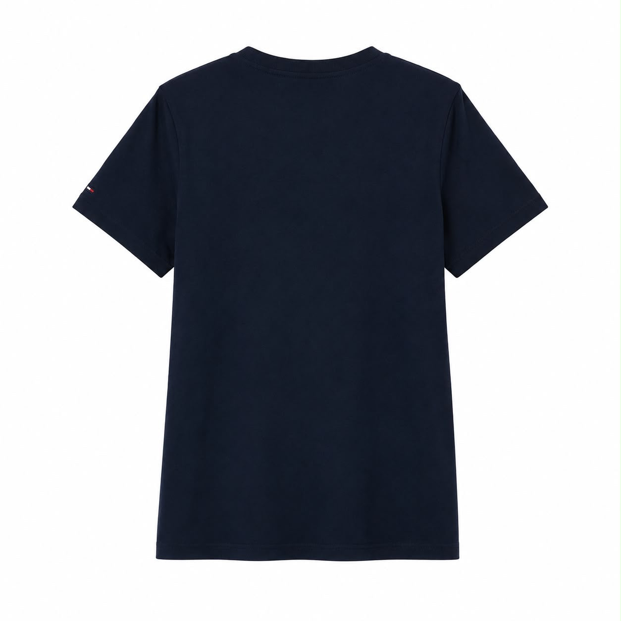 TOMMY HILFIGER-Embroidered Tricolor Logo T-Shirt