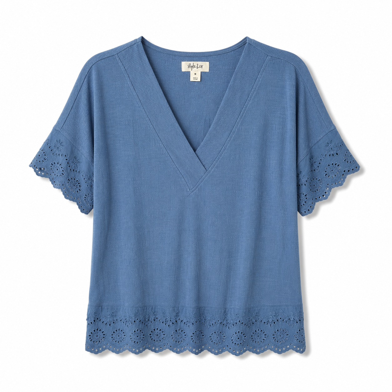 Style & Co Blue blouse Made of lyocell Women’s