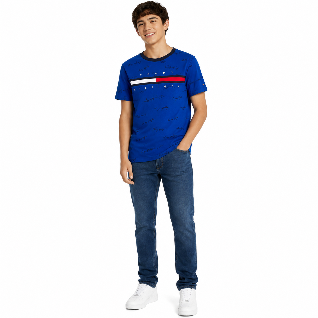 Tommy Hilfiger-Boys Logo Regular fit Cotton t-Shirt