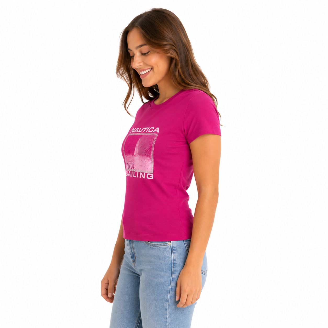 Náutica Rhinestone Sailing Graphic T-Shirt
