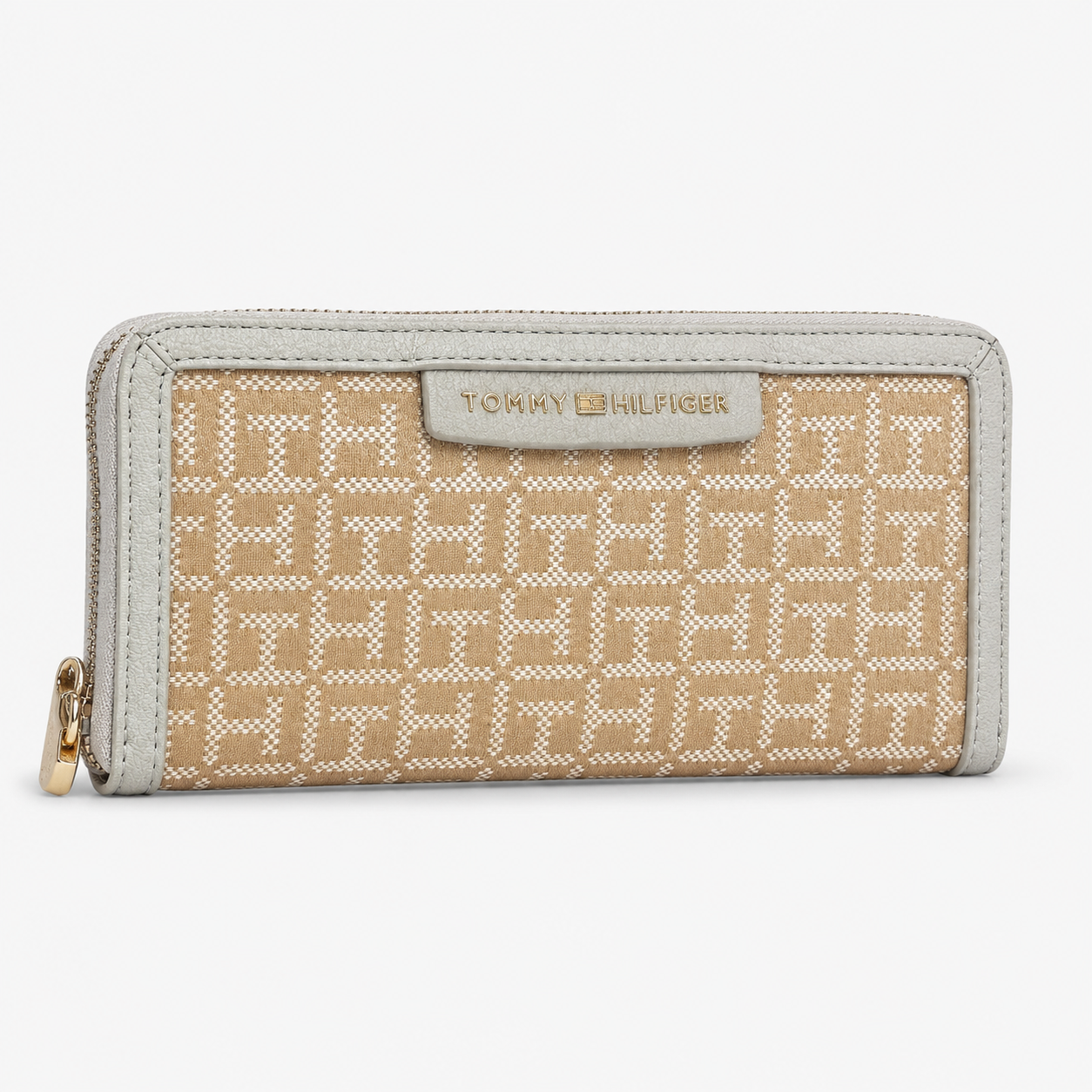 Tommy Hilfiger Monogram Jacquard Zip Wallet