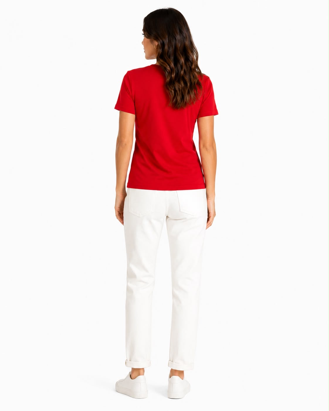 NAUTICA-Red round neck t-shirt