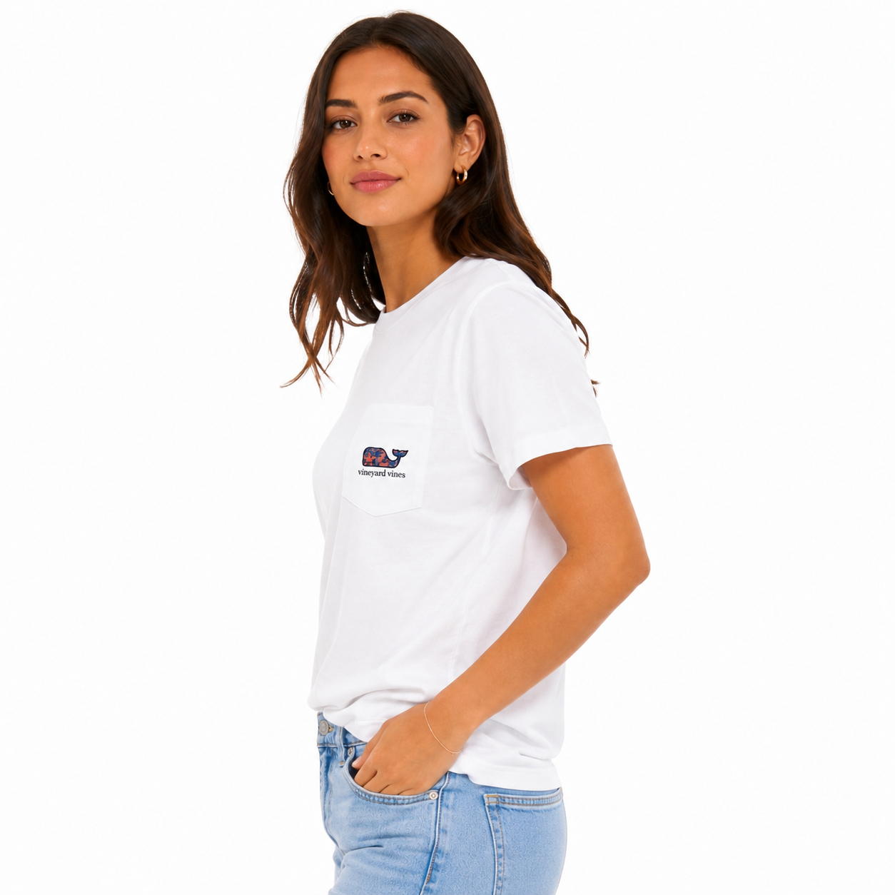 Vineyard Vines Kids SS white Cap T-Shirt