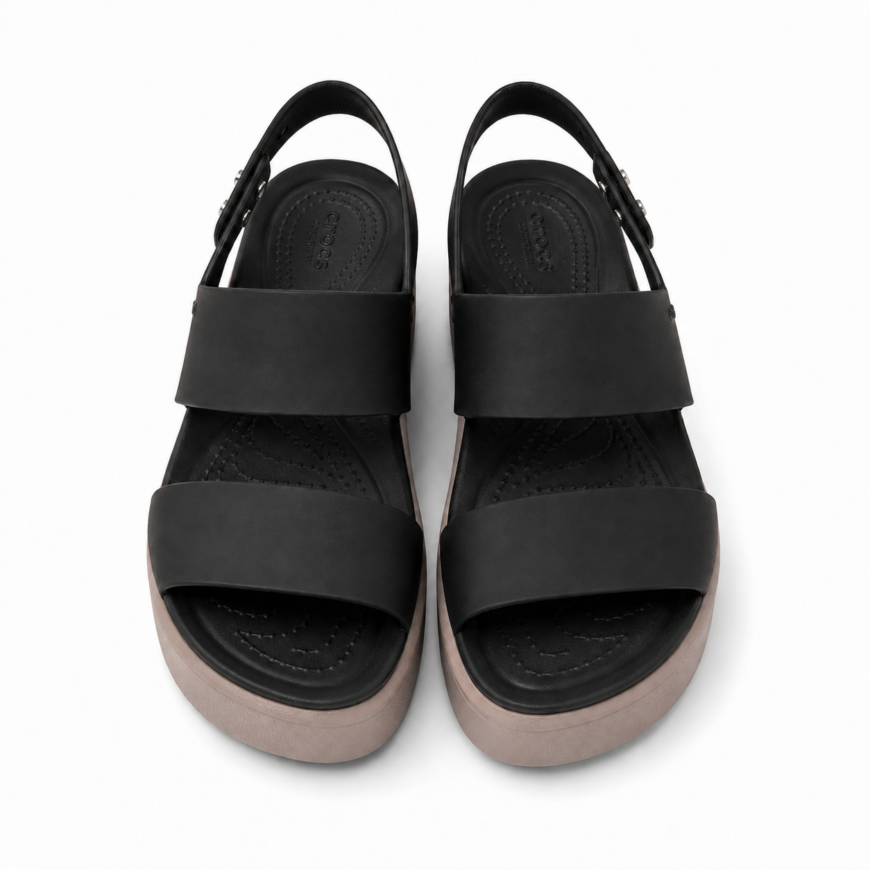 Crocs Women's Brooklyn Low Wedge Sandals from Finish Line