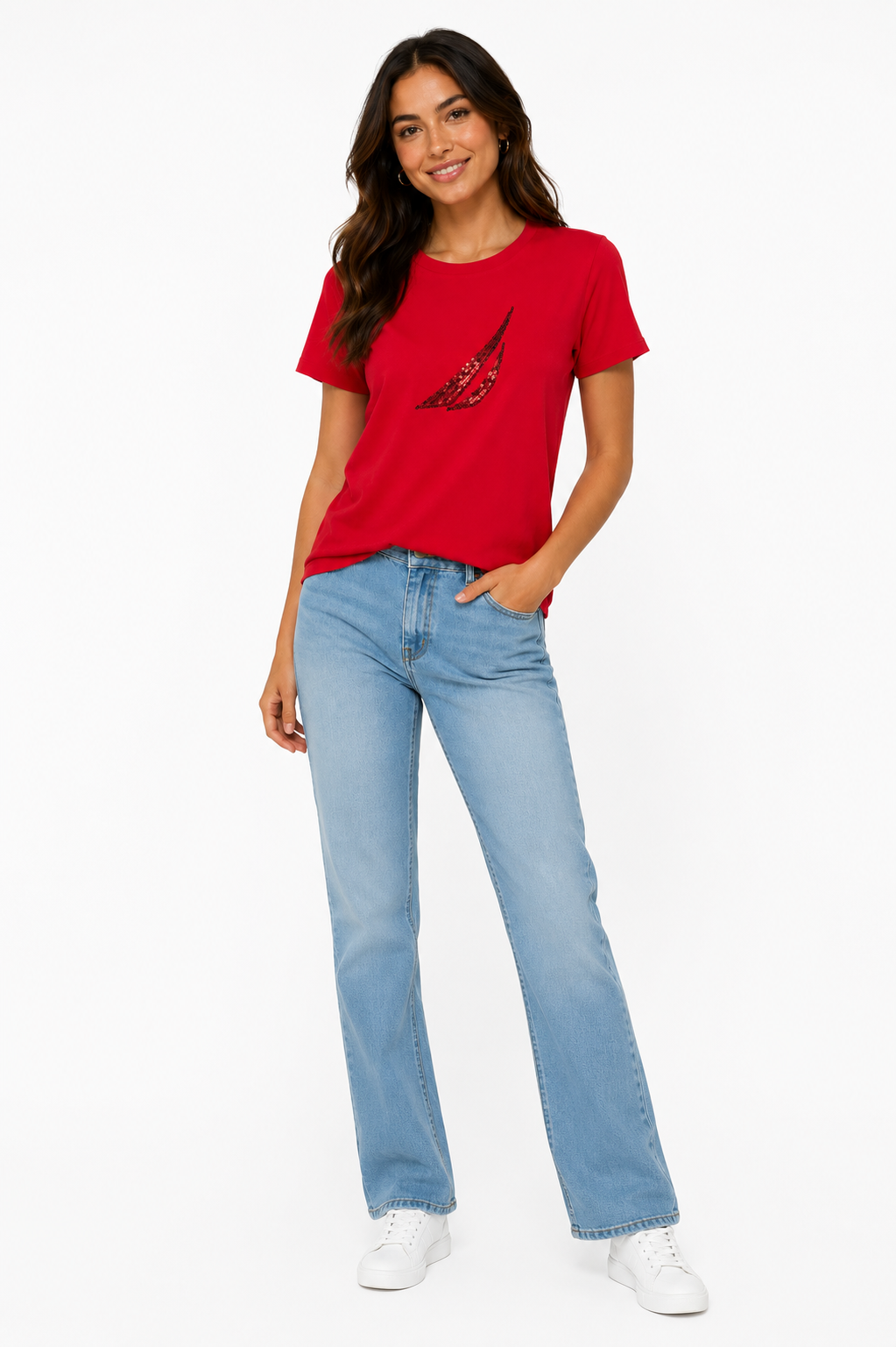 Nautica Sequin Graphic T-Shirt
