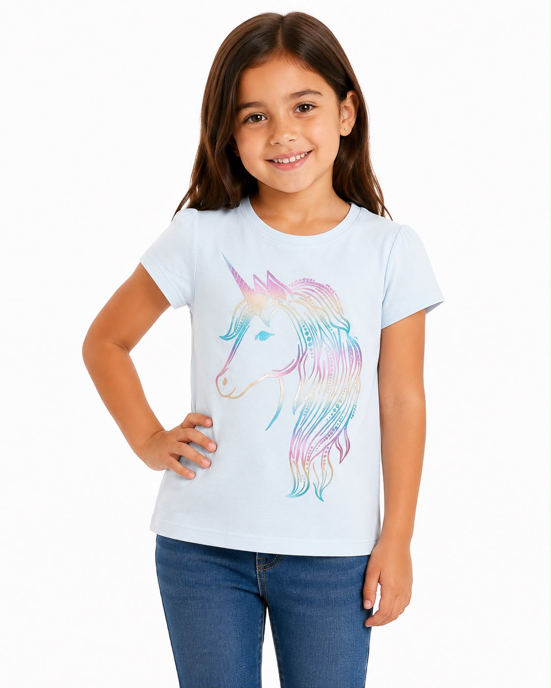 Gap Unicorn With Rainbow Colors T-Shirt