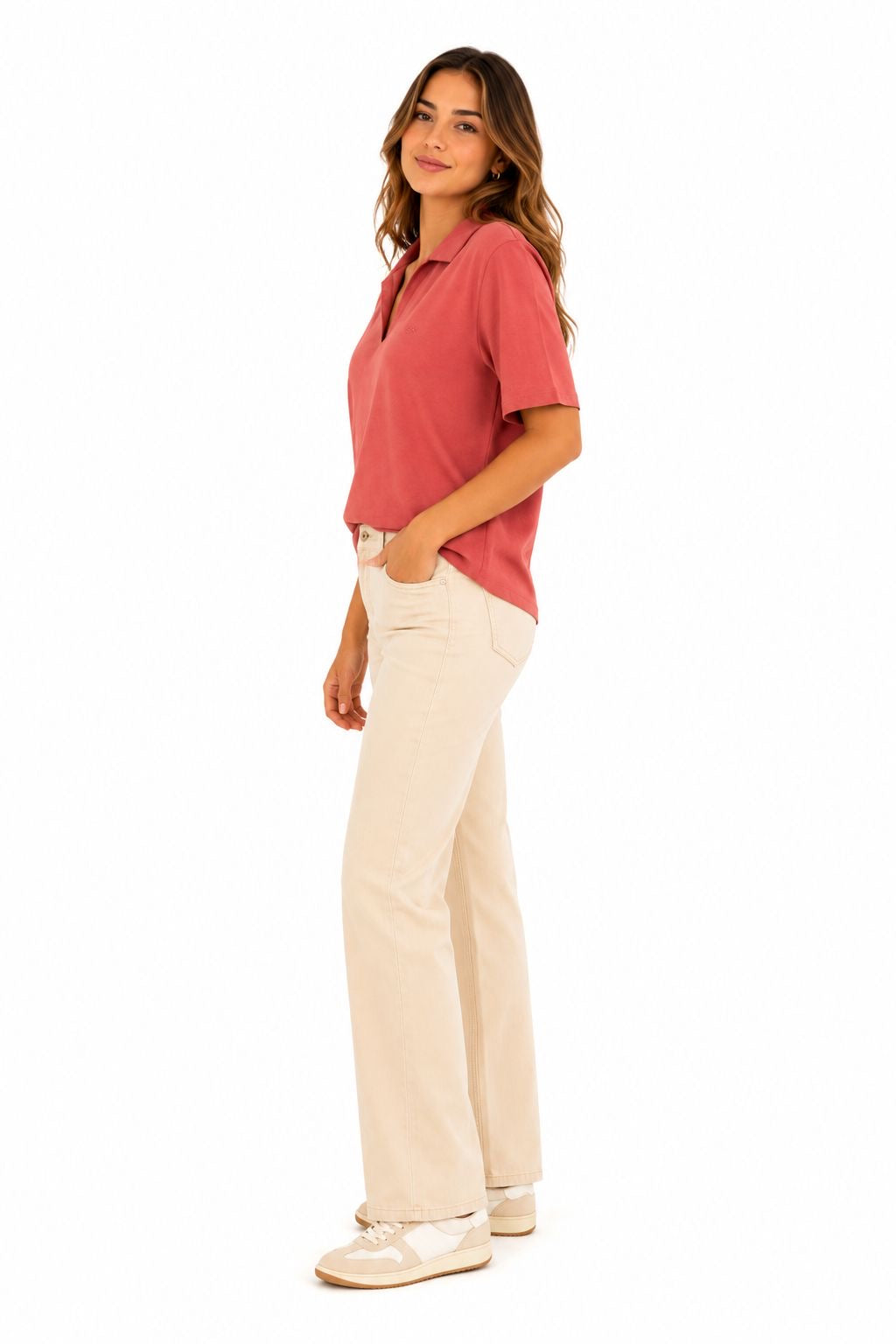 CALVIN KLEIN-Women's polo blouse from the Calvin Klein Jeans brand