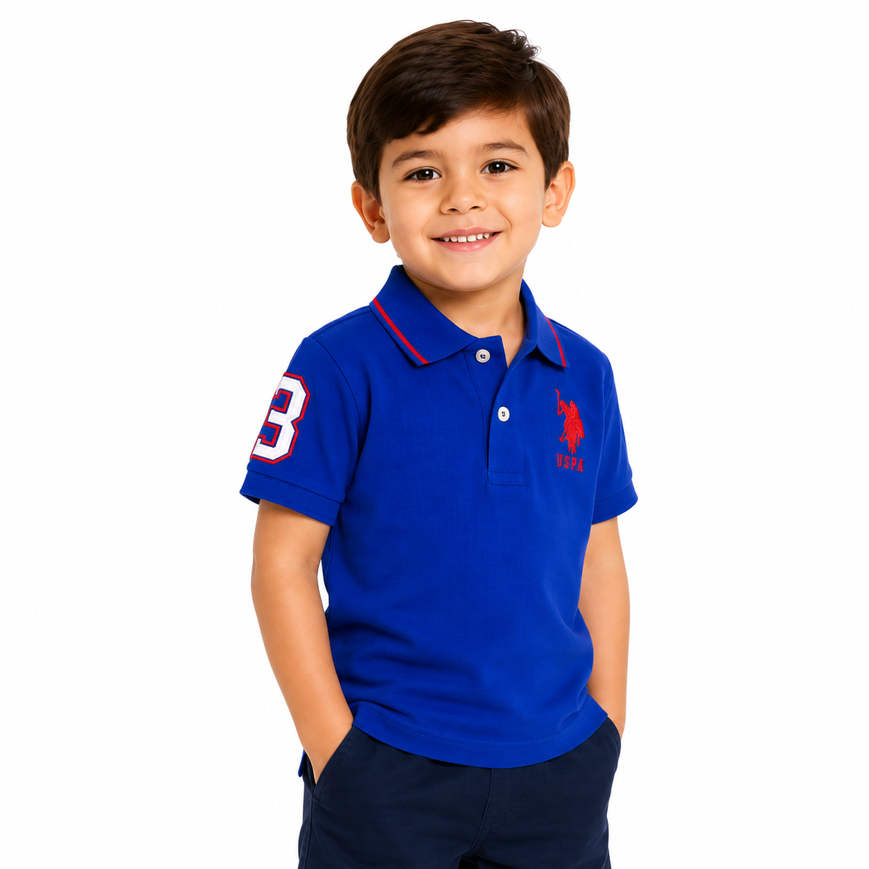 U.S. POLO ASSN- Boys Piqué Polo Shirt