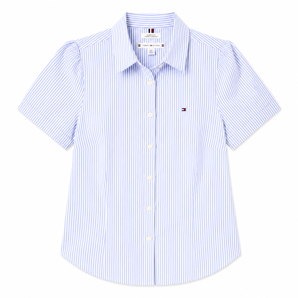 Tommy Hilfiger-Short-Sleeve Stripe Oxford Shirt