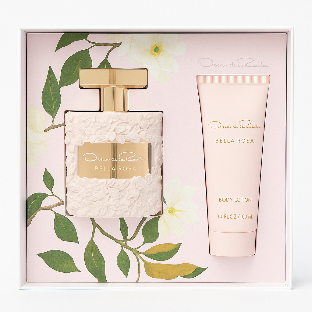 Oscar de la Renta Bella Rosa Eau de Parfum 3 Piece Gift Box