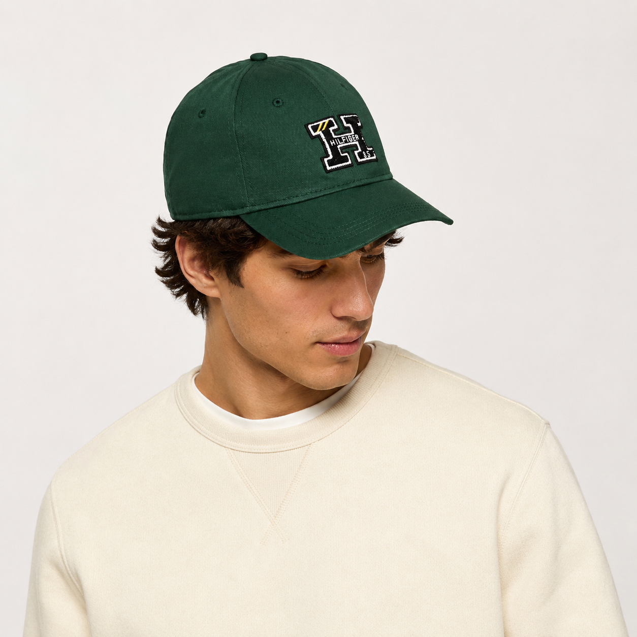 Tommy Hilfiger Boys Green Logo Baseball Cap
