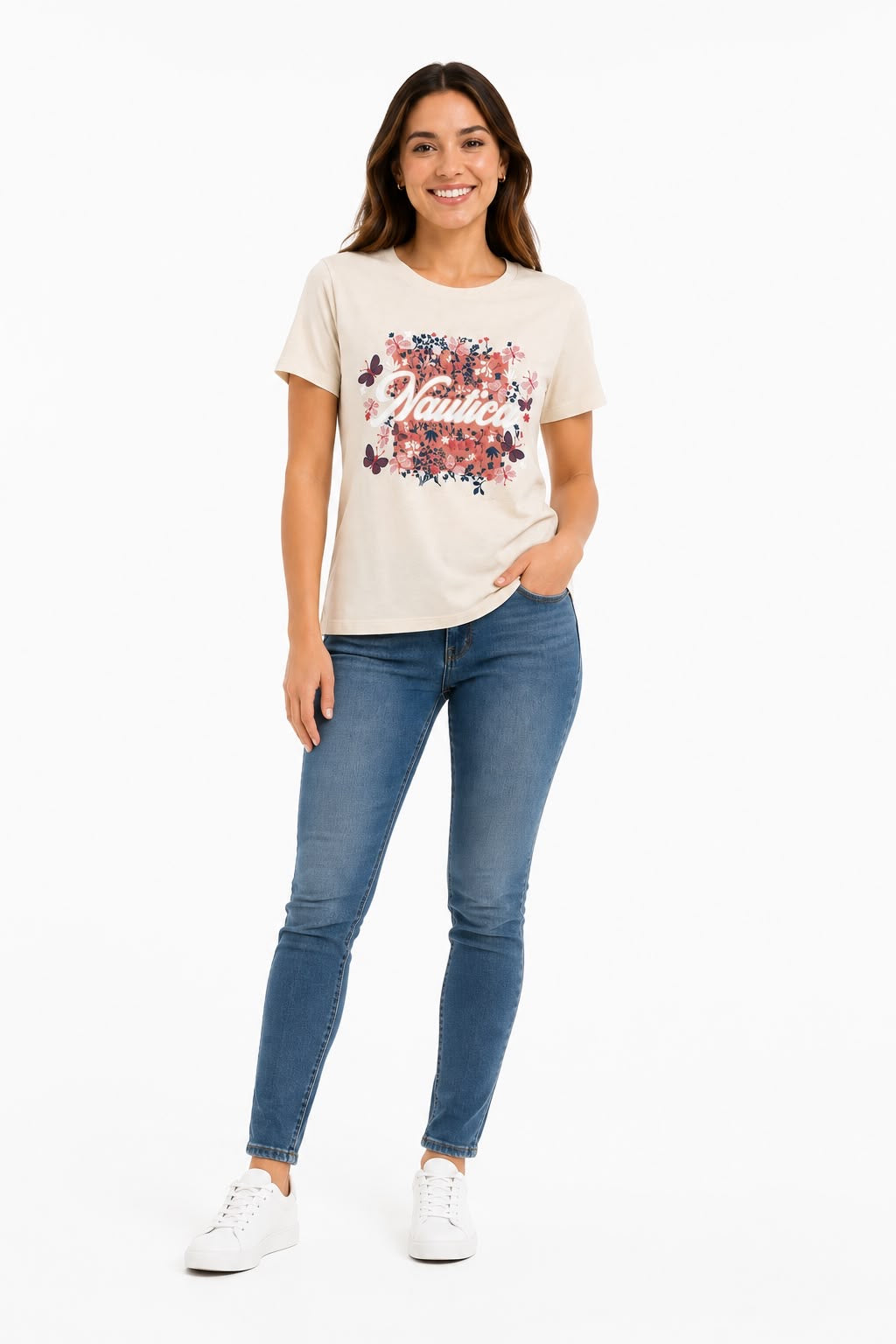 NAUTICA-Graphic t-shirt for women
