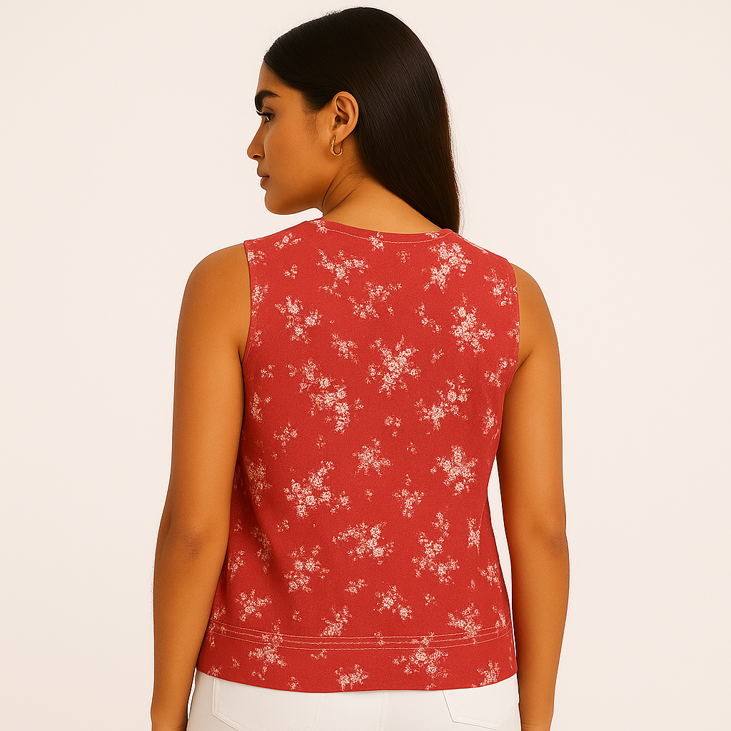 Liz Claiborne Women's V Neck Sleeveless Blouse