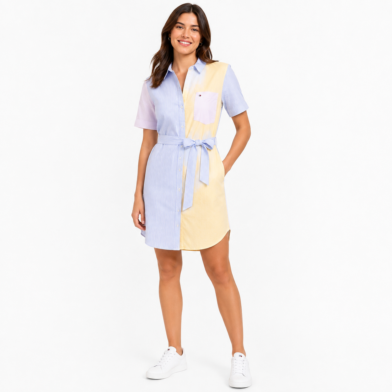 Tommy Hilfiger Oxford shirt dress with assorted stripes