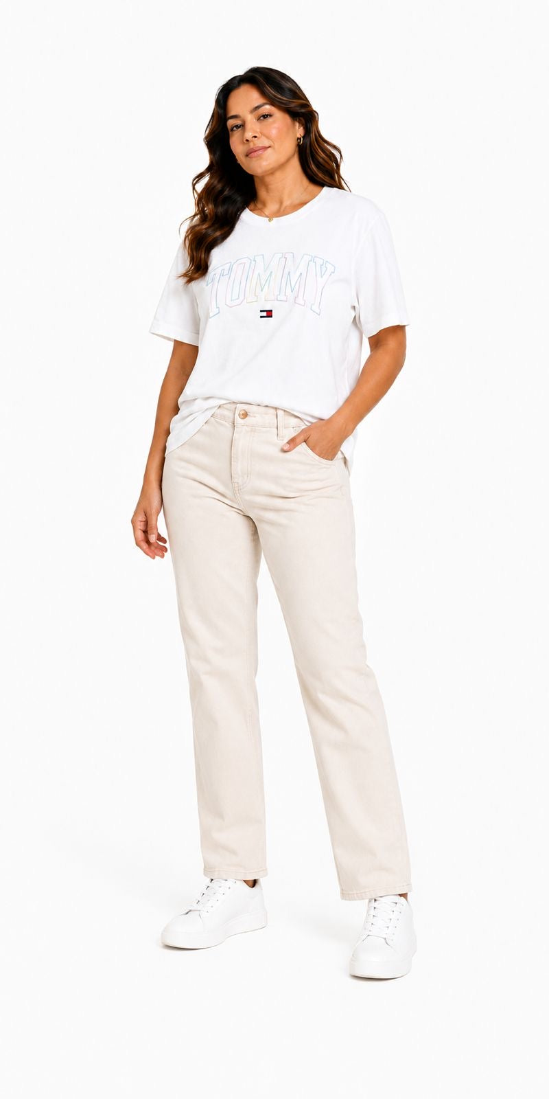 Tommy Hilfiger-Multicolor Tommy Logo T-Shirt