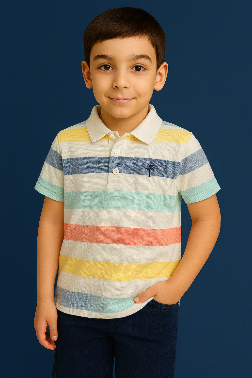 H&M Striped Boy Polo